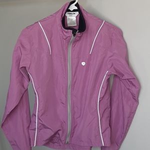 Purple monsoon waterproof zip up